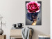 Canvas Print Flower Woman (1-part) vertical - eclectic abstraction with a peony 127261 additionalThumb 3