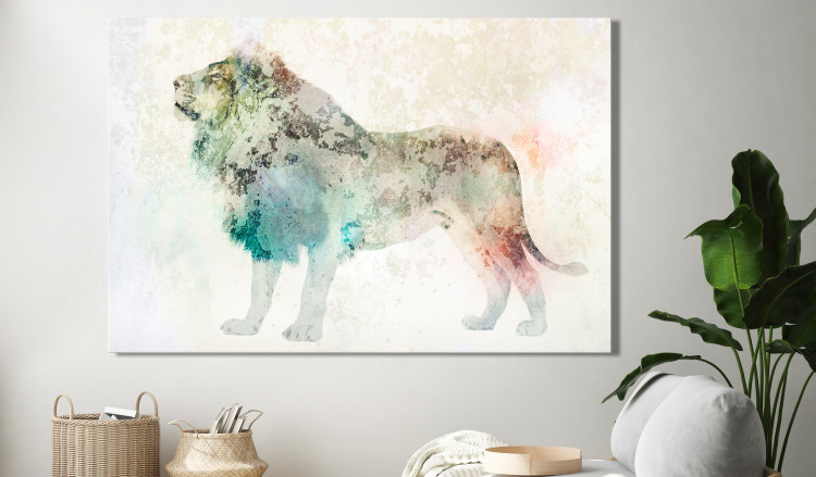 Large canvas print Colourful King [Large Format] 127561 additionalImage 5