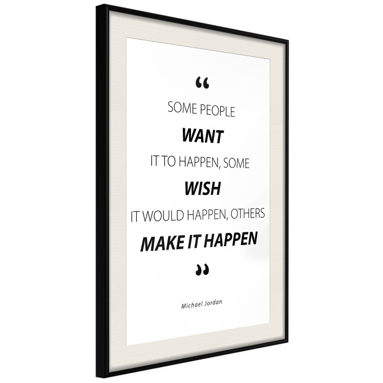Wall Poster Quote - Micheal Jordan - black and white composition with motivational quotes 128861 additionalImage 2