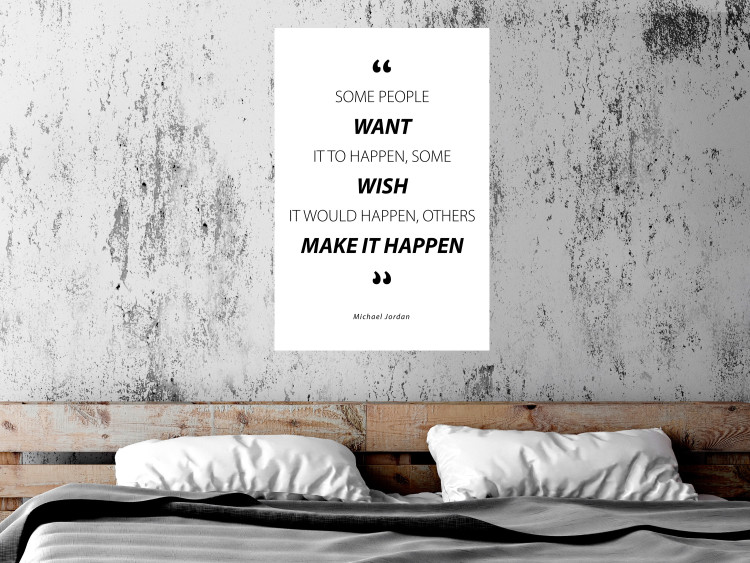 Wall Poster Quote - Micheal Jordan - black and white composition with motivational quotes 128861 additionalImage 4