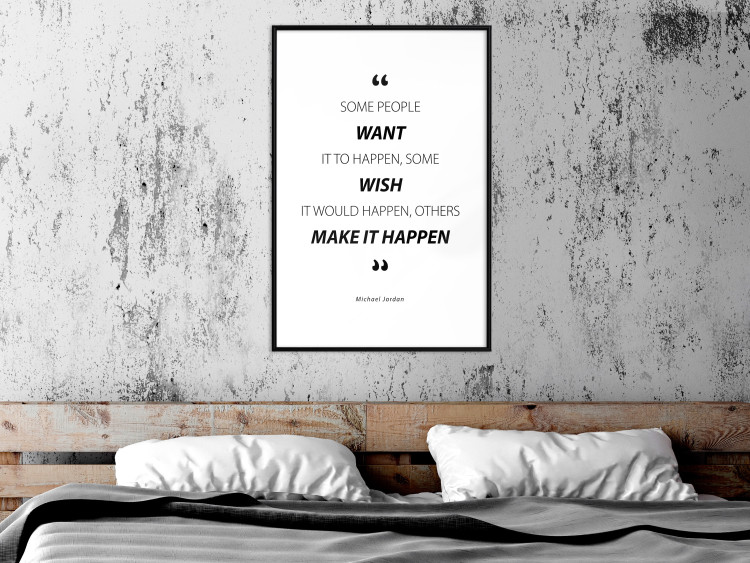 Wall Poster Quote - Micheal Jordan - black and white composition with motivational quotes 128861 additionalImage 21