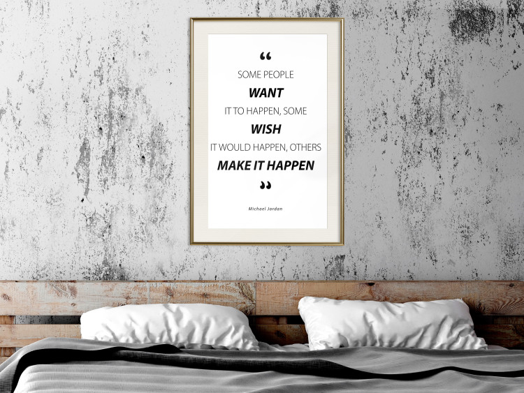 Wall Poster Quote - Micheal Jordan - black and white composition with motivational quotes 128861 additionalImage 22