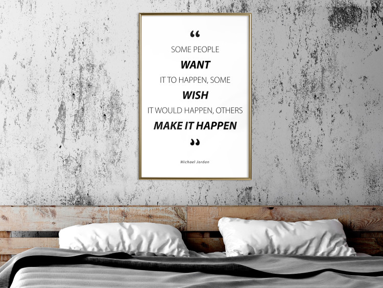 Wall Poster Quote - Micheal Jordan - black and white composition with motivational quotes 128861 additionalImage 5