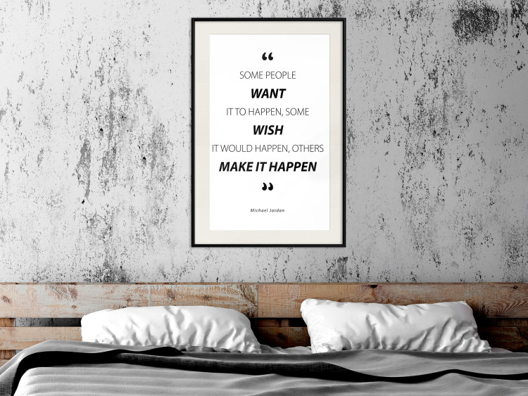 Wall Poster Quote - Micheal Jordan - black and white composition with motivational quotes 128861 additionalImage 20