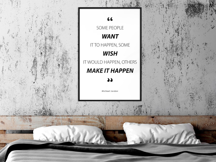 Wall Poster Quote - Micheal Jordan - black and white composition with motivational quotes 128861 additionalImage 4