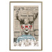 Poster Sailor Deer - humorous retro-style abstraction with text in the background 129161 additionalThumb 14