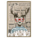 Poster Sailor Deer - humorous retro-style abstraction with text in the background 129161 additionalThumb 17