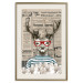 Poster Sailor Deer - humorous retro-style abstraction with text in the background 129161 additionalThumb 20