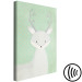 Canvas Young Fawn (1-part) vertical - pastel deer on a dotted background 129561 additionalThumb 6