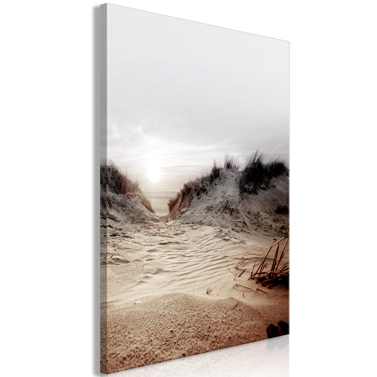 Canvas Print Path Through Dunes (1-piece) Vertical - beach landscape with sea backdrop 130361 additionalImage 2