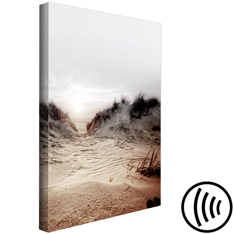 Canvas Print Path Through Dunes (1-piece) Vertical - beach landscape with sea backdrop 130361 additionalImage 6