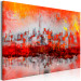 Canvas Art Print New York Sunset (1-piece) Wide - cityscape abstraction 130461 additionalThumb 2