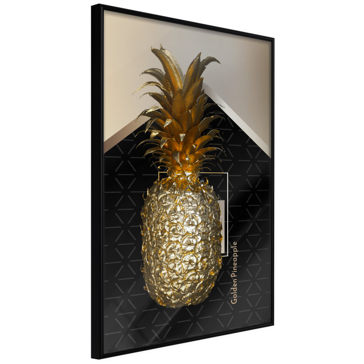 Poster Crazy Pineapple - golden tropical fruit and English text 130761 additionalImage 5