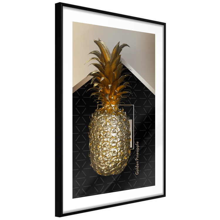 Poster Crazy Pineapple - golden tropical fruit and English text 130761 additionalImage 6