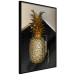 Poster Crazy Pineapple - golden tropical fruit and English text 130761 additionalThumb 5