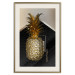 Poster Crazy Pineapple - golden tropical fruit and English text 130761 additionalThumb 20