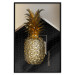 Poster Crazy Pineapple - golden tropical fruit and English text 130761 additionalThumb 16