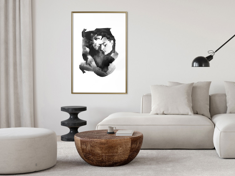 Poster Love Longing - romantic couple on a solid white background 132161 additionalImage 15
