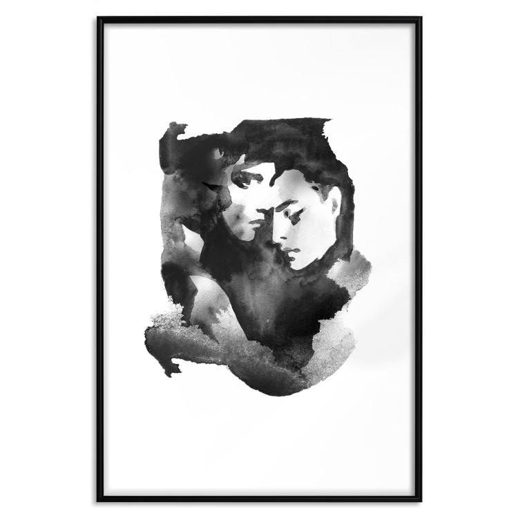 Poster Love Longing - romantic couple on a solid white background 132161 additionalImage 17
