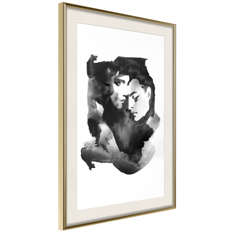 Poster Love Longing - romantic couple on a solid white background 132161 additionalImage 3