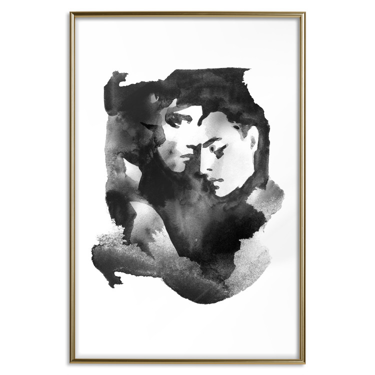 Poster Love Longing - romantic couple on a solid white background 132161 additionalImage 21