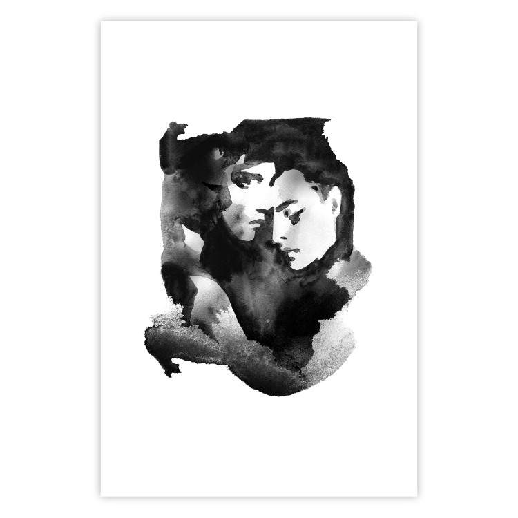 Poster Love Longing - romantic couple on a solid white background 132161 additionalImage 19