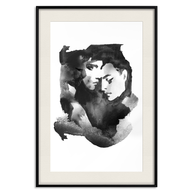 Poster Love Longing - romantic couple on a solid white background 132161 additionalImage 19