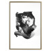 Poster Love Longing - romantic couple on a solid white background 132161 additionalThumb 16