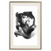 Poster Love Longing - romantic couple on a solid white background 132161 additionalThumb 20