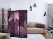 Folding Screen Dreamy Flowers (3-piece) - purple magnolias on a uniform background 132661 additionalThumb 4