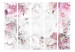 Room Separator Dancing Peonies II (5-piece) - romantic flowers and white background 132761 additionalThumb 3