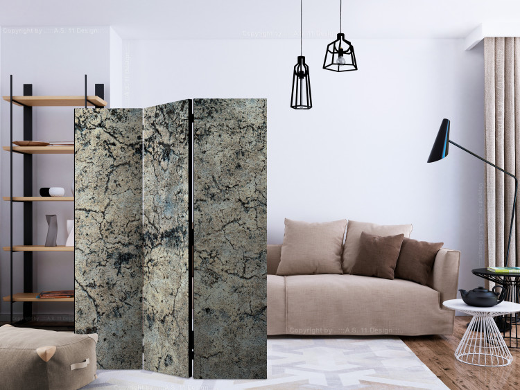 Folding Screen Cracked Stone (3-piece) - composition with background in gray shades 132961 additionalImage 4