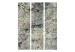 Folding Screen Cracked Stone (3-piece) - composition with background in gray shades 132961 additionalThumb 3