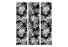 Room Separator Black and White Jungle (3-piece) - tropical background full of palm leaf 133161 additionalThumb 3