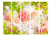 Room Separator Bright Peonies II - romantic flowers and plants in a green garden 133761 additionalThumb 3