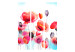 Room Separator Swayed by the Wind - colorful poppies in a watercolor motif on a white background 133861 additionalThumb 3