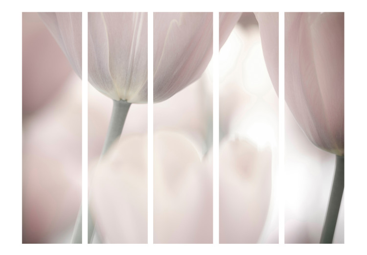 Room Divider Screen Tulips Fine Art - Black and White II - tulips in faded colors 133961 additionalImage 3