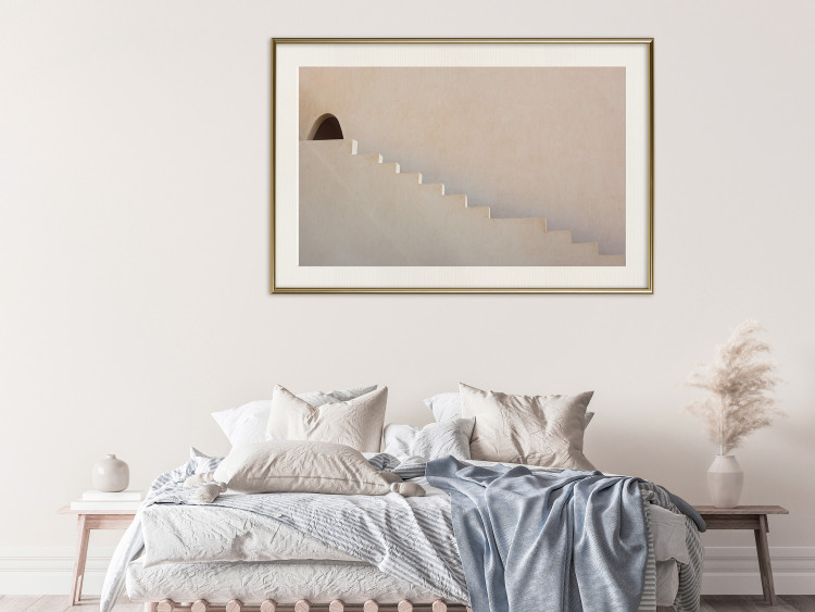 Poster Hidden Passage - staircase architecture blended into a light background 134761 additionalImage 22