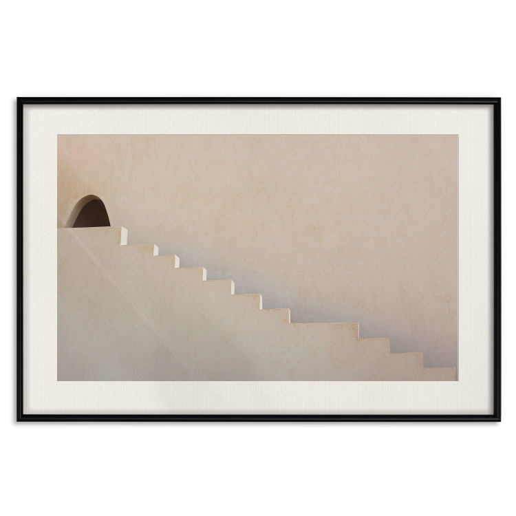 Poster Hidden Passage - staircase architecture blended into a light background 134761 additionalImage 19