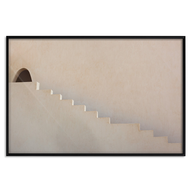 Poster Hidden Passage - staircase architecture blended into a light background 134761 additionalImage 18