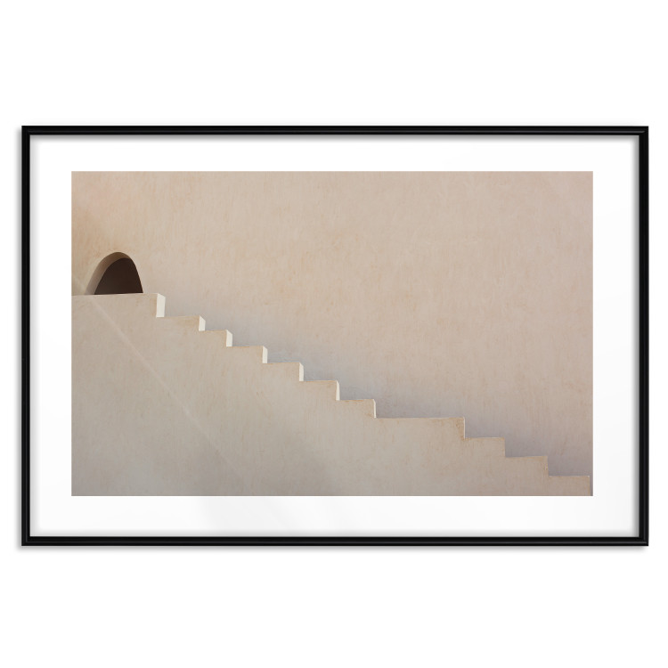 Poster Hidden Passage - staircase architecture blended into a light background 134761 additionalImage 15