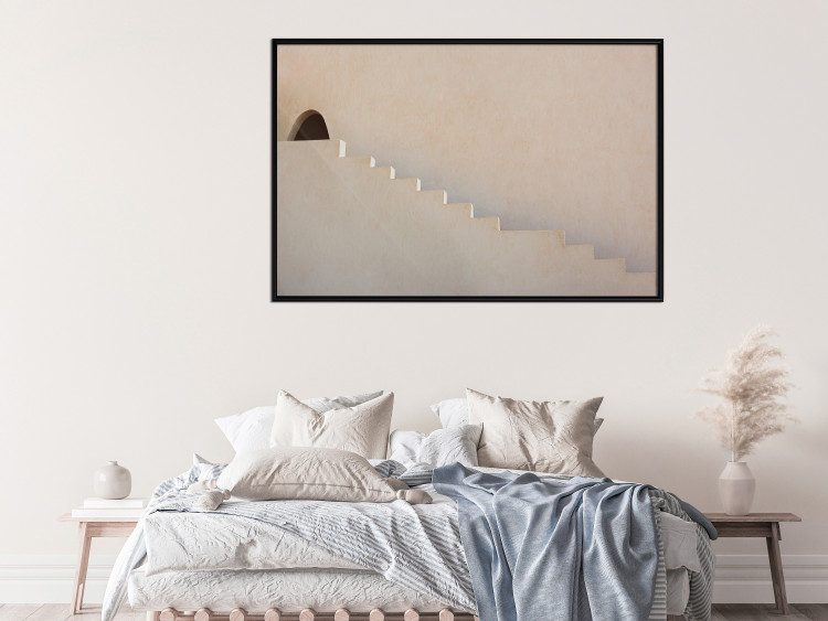 Poster Hidden Passage - staircase architecture blended into a light background 134761 additionalImage 6