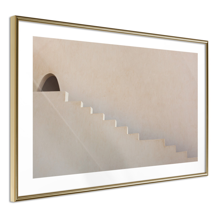 Poster Hidden Passage - staircase architecture blended into a light background 134761 additionalImage 9