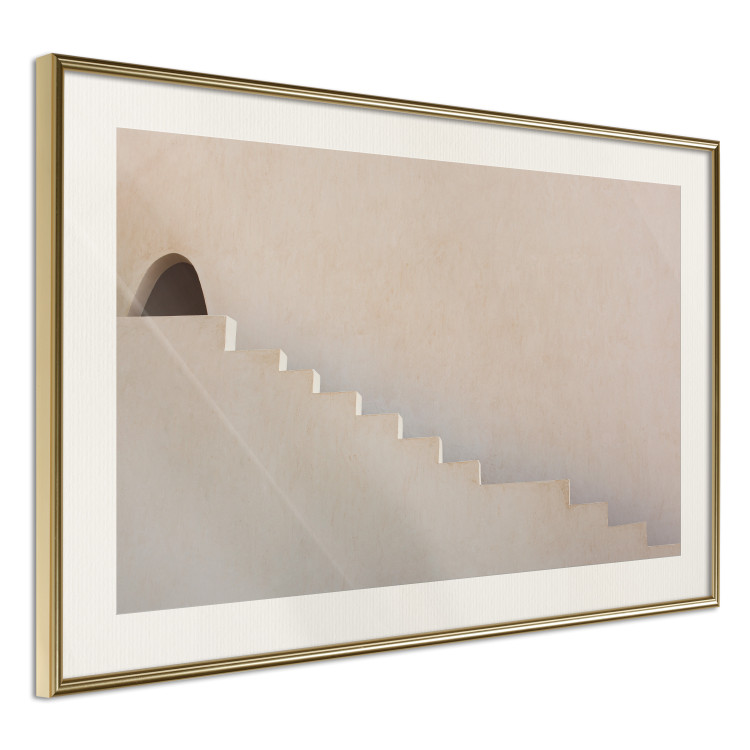 Poster Hidden Passage - staircase architecture blended into a light background 134761 additionalImage 3