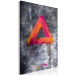 Canvas Print Penrose triangle - bright spatial figure on a gray background 134861 additionalThumb 2