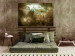 Canvas Gray Space - World Map in Sepia with Piercing Light 135161 additionalThumb 3