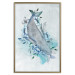 Wall Poster Mrs. Whale - aquatic creature amidst plants on a white background 135361 additionalThumb 27
