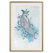 Wall Poster Mrs. Whale - aquatic creature amidst plants on a white background 135361 additionalThumb 7