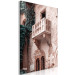 Canvas Art Print Balcony of a brick tenement - photo with an Italian city architecture 135861 additionalThumb 2