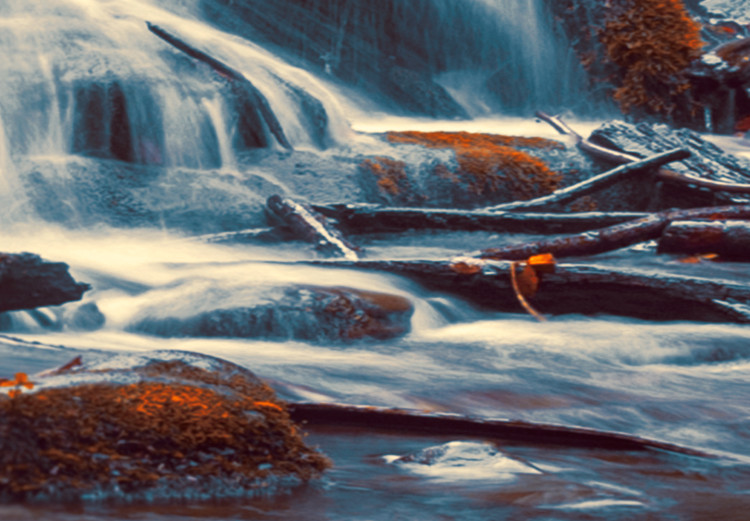 Large canvas print Awesome Waterfall - Orange [Large Format] 136361 additionalImage 5